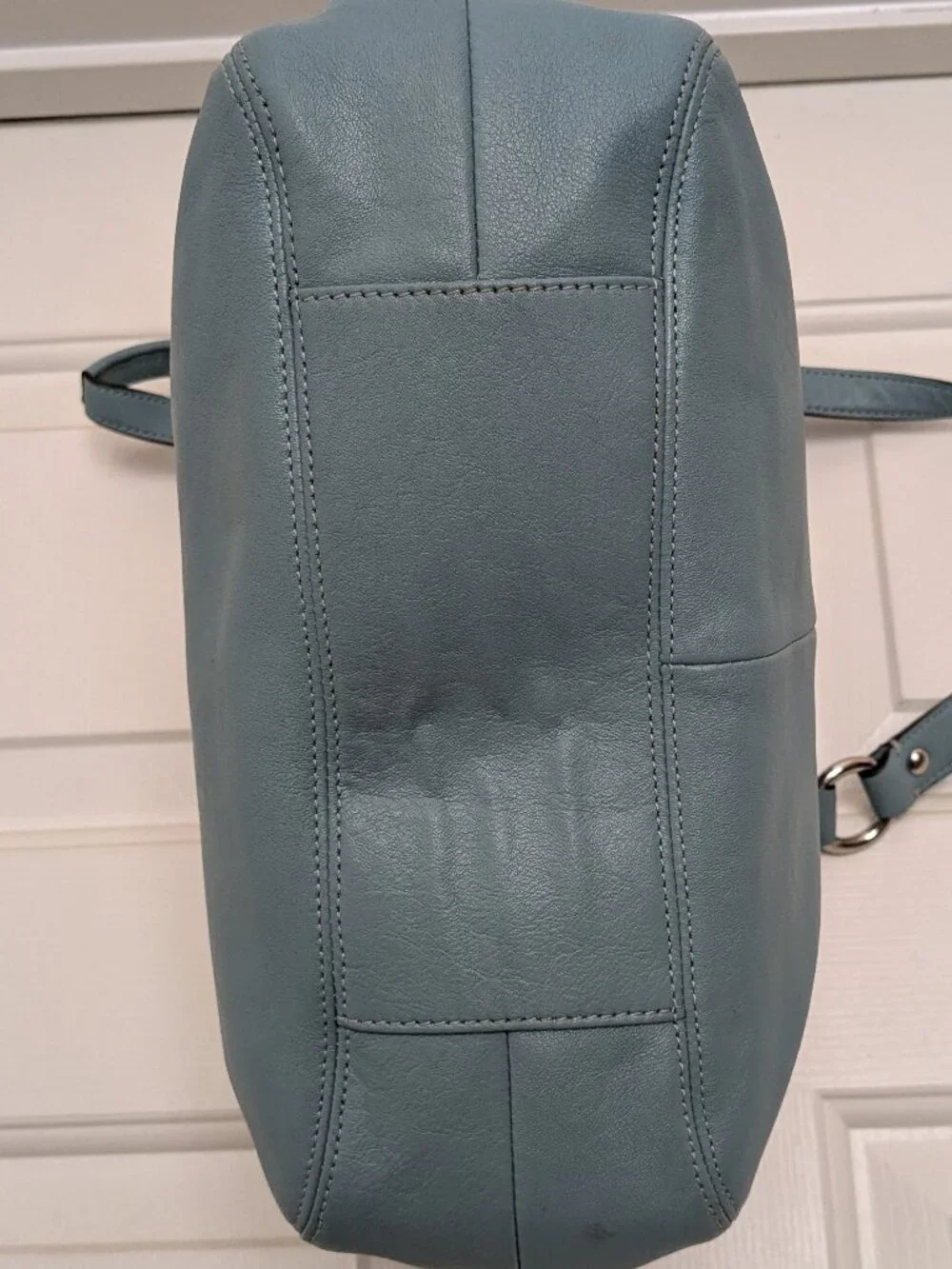 Coach Lexy Pebble Leather Shoulder Bag Large Silver Hardware . - Picture 8 of 14